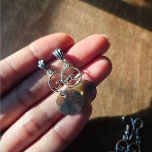 Low Tide Silver Beachy Boho Dangle Earrings with Shell and Wave Accents